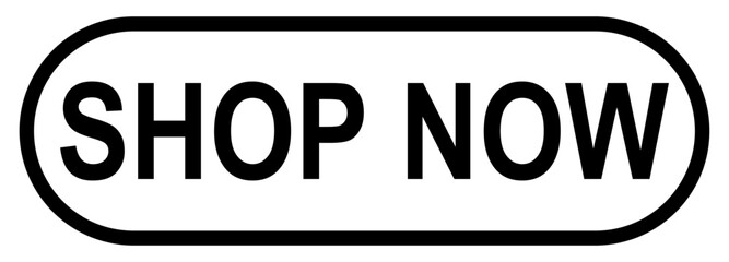 Shop Now Web UI Button Isolated on Transparent Background. Vector Illustration.