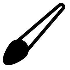 art brush  glyph  icon vector illustration isolated on white background
