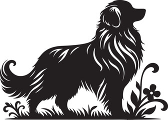 A dog silhouette vector illustration