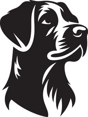 Fototapeta premium A dog silhouette vector illustration