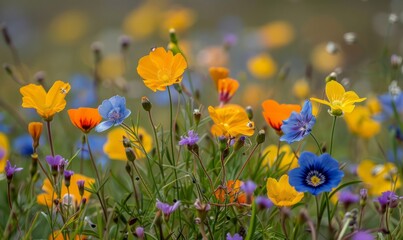 Obraz premium Colorful wildflowers