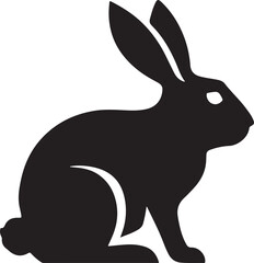 A rabbit silhouette vector image