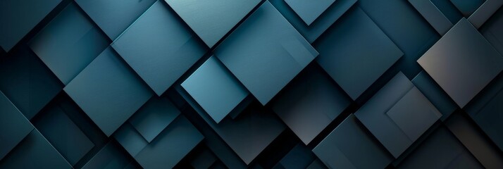 Fototapeta premium Abstract Blue and Grey Geometric Pattern