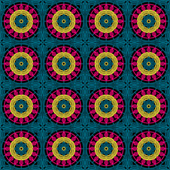 Pattern with crochet granny square wallpaper handmade decorative art design print 