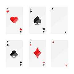cards for playing poker and casino. Vector illustration