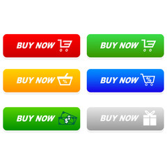 Make a purchase. Buy button. Modern collection for website. Vector illustration