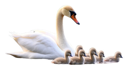 Fototapeta premium PNG Swan animal bird anseriformes.