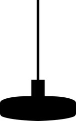 Light and house floor lamp Fill icon. Home bedroom lamp, floor or house furniture vector. Office interior electric lamp pictogram For Personal and Commercial Use isolated on transparent background.