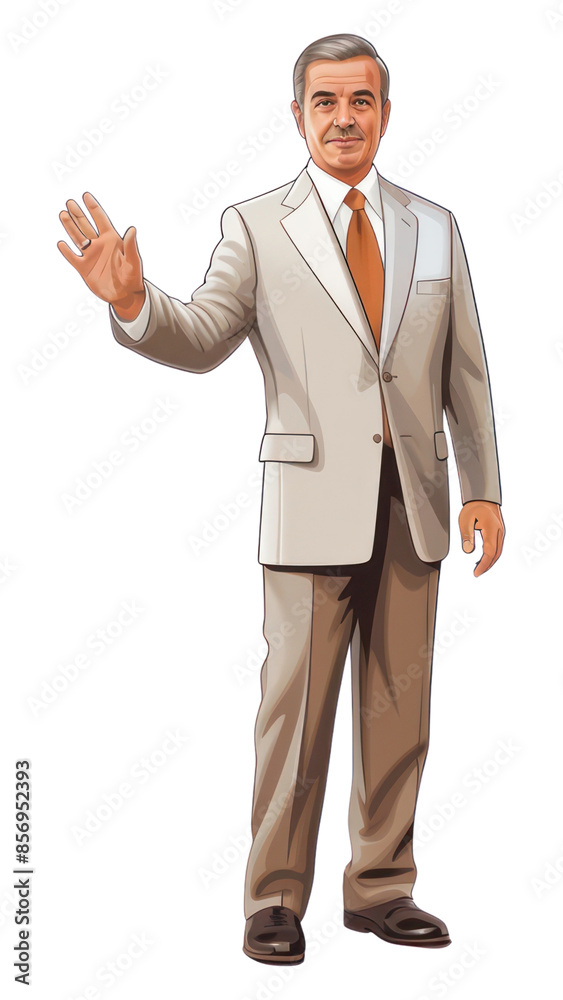 Canvas Prints png business man shaking hand adult gesturing happiness.