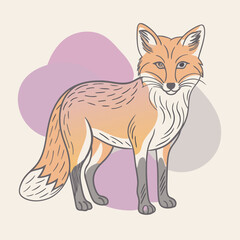 red fox cartoon