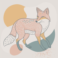 simple and cute fox icon