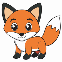 simple and cute fox icon