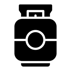 gas cylinder glyph icon