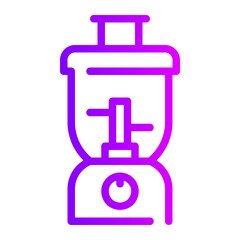 food processor gradient icon