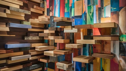 Fototapeta premium Wood aged art architecture texture abstract Wallpaper