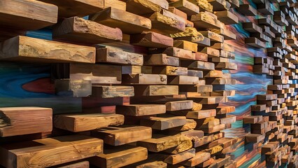 Fototapeta premium Wood aged art architecture texture abstract Wallpaper