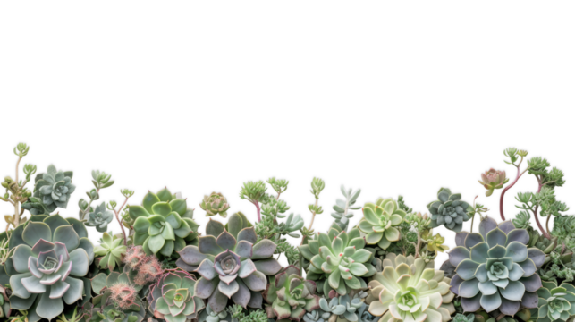 Cactus flower cute decorative composition isolated on transparent 