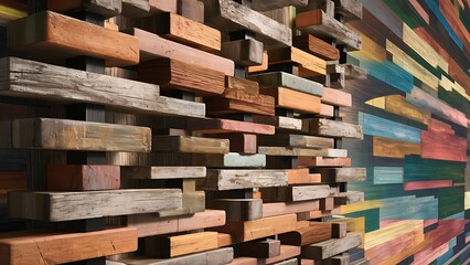 Fototapeta premium Wood aged art architecture texture abstract Wallpaper