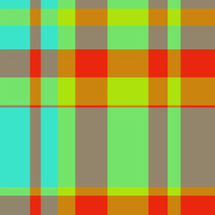 Artistic vector texture textile, panel plaid seamless fabric. Shape pattern check tartan background in pastel and amber colors.