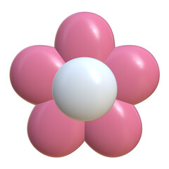 3D Pink Flower