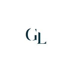 GL, LG letter logo design template elements. Modern abstract digital alphabet letter logo.