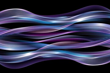 Fototapeta premium Abstract colorful wave patterns on a dark background