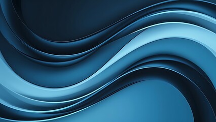Obraz premium Abstract wallpaper created from Blue 3D Undulating lines. Colorful 3D Render