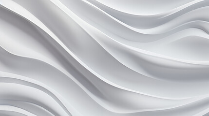 Obraz premium Elegant White Wavy Abstract Background