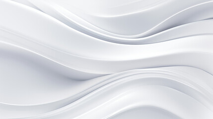 Obraz premium Sleek White Fluid Patterns