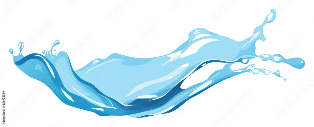 Sticker PNG Water splashe backgrounds blue refreshment.