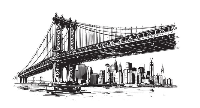 Brooklyn Bridge in New York	
