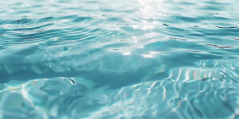 Light blue water, top view