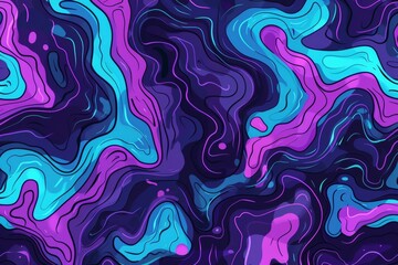 Obraz premium Vibrant abstract fluid art background with blue and purple swirls