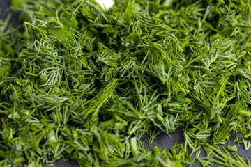 using spices of dill and onion in cooking