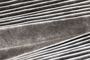 long-used blackened filter for dirt filtration