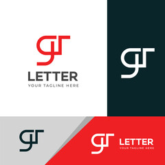 GT, TG letter logo design template elements. Modern abstract digital alphabet letter logo.