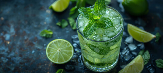 Classic Mojito with Fresh Mint and Lime
