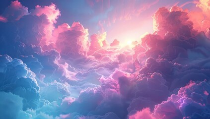 Sunbeams Through the Clouds