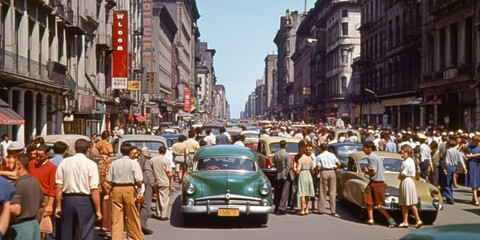 Fototapeta premium New York City in the early 1900s