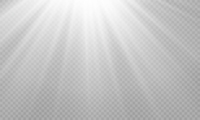 Vector transparent sunlight with special lens flare effect. png	