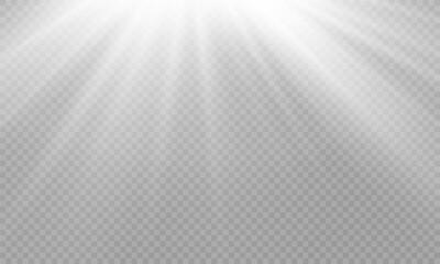 Vector transparent sunlight with special lens flare effect. png	