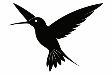 hummingbird silhouette vector illustration