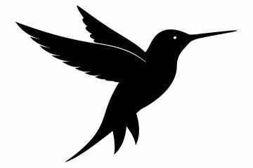 hummingbird silhouette vector illustration