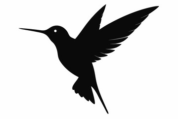 hummingbird silhouette vector illustration