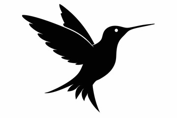 hummingbird silhouette vector illustration