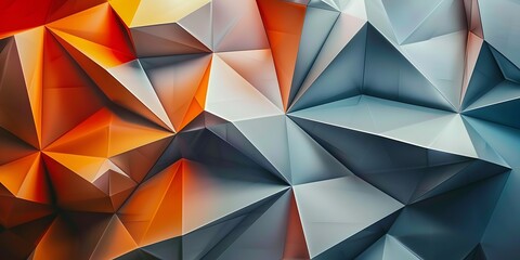 Abstract Polygonal Background A trendy abstract background with sharp polygonal shapes and varying colors, offering a contemporary and stylish aesthetic. 