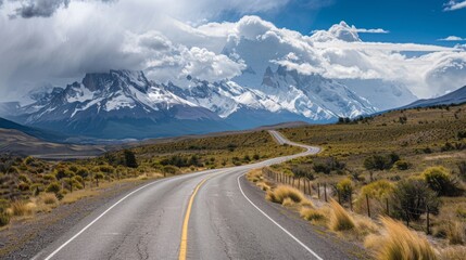 Naklejka premium Patagonia, Argentina and Chile