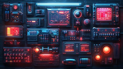 Obraz premium close up of a cockpit