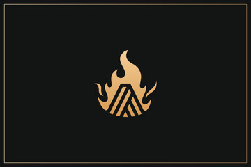 A Letter trademark brand logo