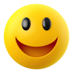 Fototapeta premium PNG Cute happy emoji icon white background anthropomorphic electronics.